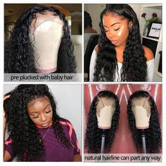 14A 13x4 Frontal Wigs Deep Wave