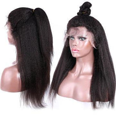 14A 13x4 Frontal Wigs Kinky Straight
